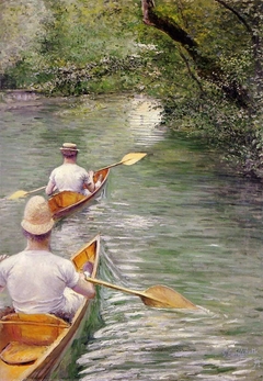 Les Périssoires by Gustave Caillebotte