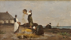 Les vanneuses à Kérity by Karl Daubigny