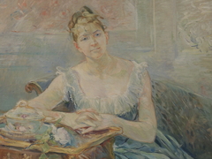 Louise Riesener by Berthe Morisot