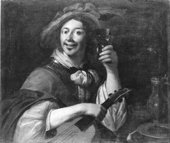 Lustiger Kriegsmann (?) by Willem van Honthorst