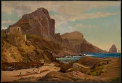 Marina Piccola, Capri by Louis Gurlitt