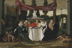 Merry Company on a Terrace by Dirck Hals