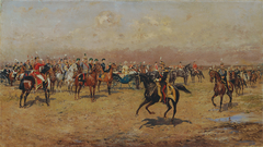 Militärparade vor Kaiser Franz Joseph I. by Tadeusz Ajdukiewicz