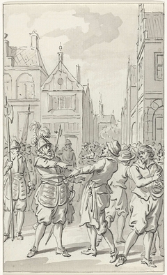 Moedig antwoord van hopman Johan van den Kornput, de verdediger van Steenwijk, 1580 by Jacobus Buys