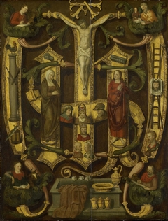 Monogram of Christ combined with Instruments of the Passion by Unknown Artist