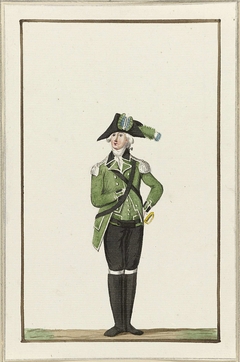 Montering van de jagers van Kampen, ca. 1787 by Unknown Artist