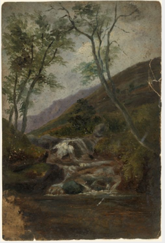 Mountain Waterfall by William Howis senior