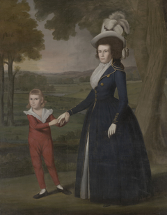 Mrs. William Moseley (Laura Wolcott), (1761-1814) and her son Charles, (1786-1815) by Ralph Eleaser Whiteside Earl