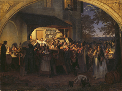 Münchener Gartenfest by Johann Peter Hasenclever