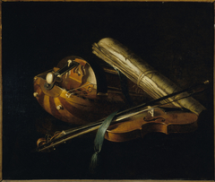 Nature morte aux instruments de musique by Nicolas Henri Jeaurat de Bertry