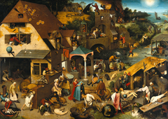 Netherlandish Proverbs by Pieter Brueghel the Elder