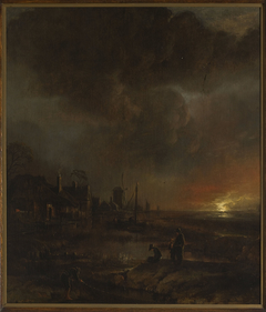 Night fishing by Aert van der Neer