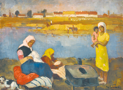 On the Riverside by Béla Iványi-Grünwald