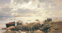 On the Rügen coast by Eugen Bracht