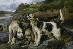 Otter Hunting ("On the Scent") by John Sargeant Noble