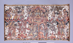 Painting on textile from Bali by Anonymous