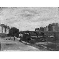 Paris. Le Pont-neuf by Jean-Baptiste-Camille Corot