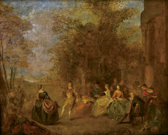 Peasant ball by Jean-Baptiste Pater