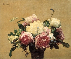 Peonies by Henri Fantin-Latour