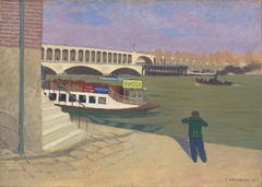 Point du Jour, banks of the Seine by Félix Vallotton