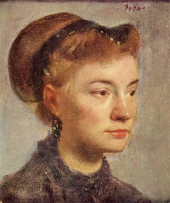 Portrait de jeune femme by Edgar Degas