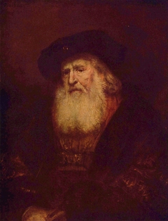 Portrait of a Bearded Old Man by Rembrandt