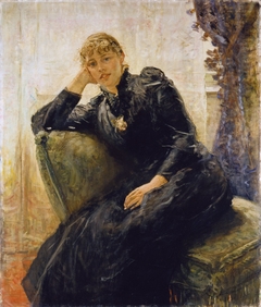 Portrait of a Lady (Portrait of Therese Karl) by Fritz von Uhde