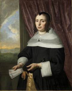 Portrait of a Woman (pendant of INV 1333) by Bartholomeus van der Helst