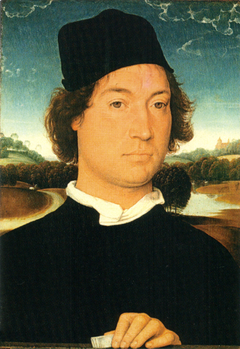 Portrait of an Unknown Man with a Letter by Hans Memling