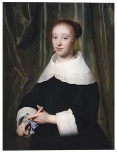 Portrait of Esther Bary (1630-1696), ca. 1652, bride of Jan Hendrik Lestevenon by Isaack Luttichuys