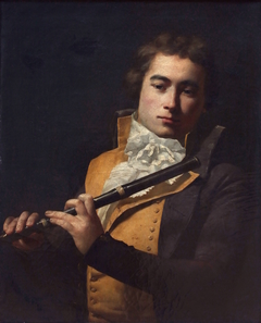 Portrait of flutist François Devienne by Jacques-Louis David