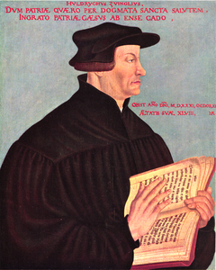 portrait of Huldrych Zwingli by Hans Asper