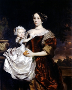 Portrait of Maria Colve and her daughter Anna Maria Nieupoort by Nicolaes Maes