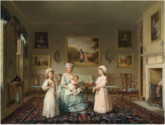 Portrait of Mrs Congreve with her Children by Philip Reinagle