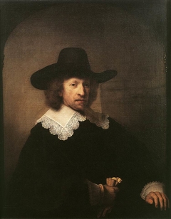 Portrait of Nicolas van Bambeeck in a Picture Frame by Rembrandt