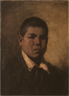 Portrait of Shiratori Kenji, an Ainu Young Man by Kumaji Aoyama