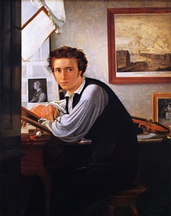 Portrait of the Copperplate Engraver Carl Edvard Sonne by Ditlev Blunck