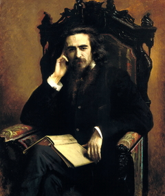 Portrait of V. S. Solovyov by Ivan Kramskoi