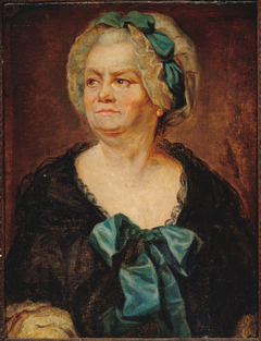 Portrait présumé de Madame Ducreux, la mère de l'artiste Anciennement identifié comme celui de Marie Louise Mignot (1712-1790), dite Madame Denis, nièce de Voltaire by Joseph Ducreux