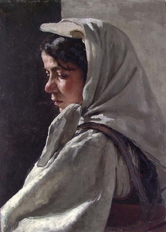 Portrait Study of a young Woman by Wilhelm Holter