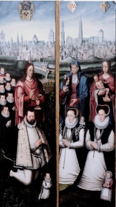 Portraits of Juan II Pardo and his Wives Anna Ingenieulandt and Maria Ancheman by Antoon Claeissens