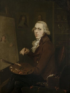 Portret van Gijsbertus Johannes van den Berg, zelfportret (1769-1817) by Gijsbertus Johannus van den Berg