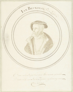 Portret van Jan Beukelsz. van Leyden by John Faber I