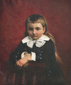 Professor George Capșa at the age of 8 by Theodor Aman