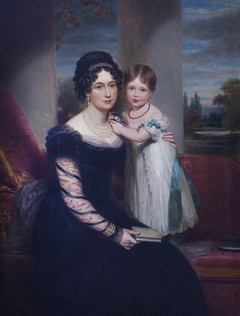 Queen Victoria (1819-1901) as a Child with her Mother Maria Louisa Victoria of Saxe-Coburg-Saalfield, Duchess of Kent (1786-1861) by after Sir William Beechey RA