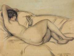 Reclining Nude by Gerda Wegener