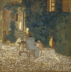 Repast in a Garden by Édouard Vuillard