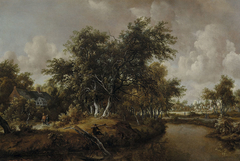 River Landscape by Meindert Hobbema