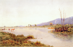 River Scene, Otaki by Edward Noel Barraud