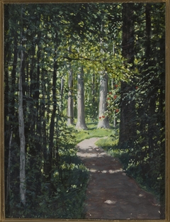 Road in the forest by Stanisław Witkiewicz